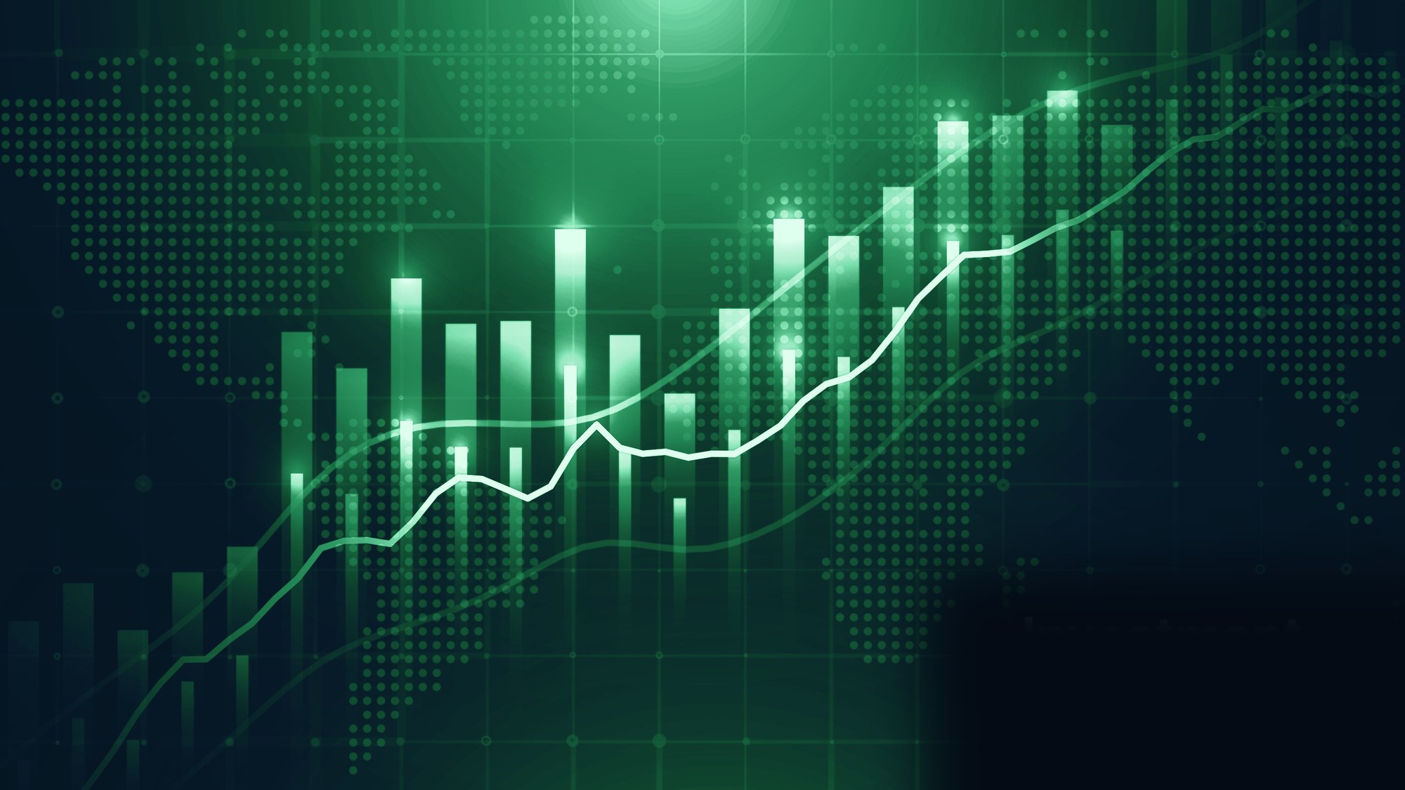 Multi-year business growth chart in ReturnItUp brand colors